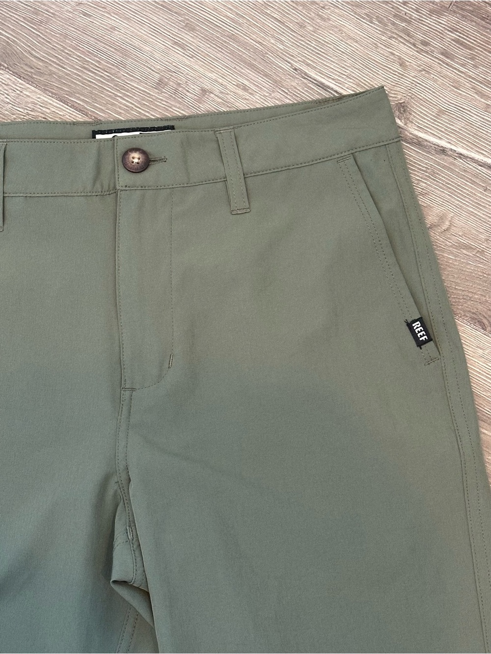 Reef Olive Green Men's Shorts - Picture 4 of 8